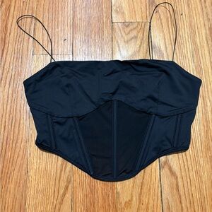 Meshki Black Crop Top